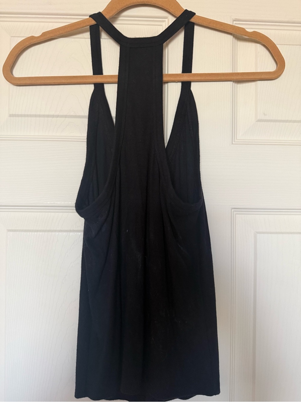 Joah Brown Black Ribbed Tank Top